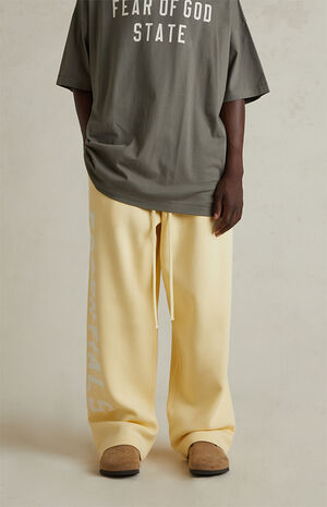 Garden Yellow Lounge Fleece Baggy Sweatpants image number 3
