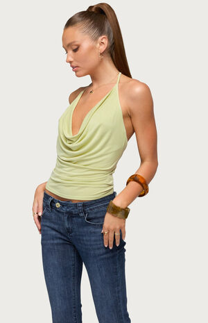Solena Chain Cowl Neck Top image number 2