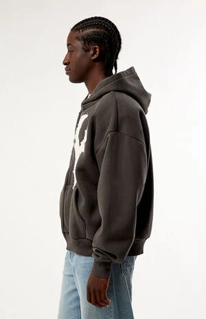 NY Raw Applique Full Zip Up Hoodie image number 3