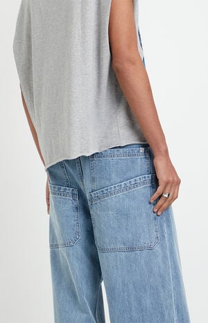 Blake Extreme Baggy Jeans Double Pocket Light Blue image number 5
