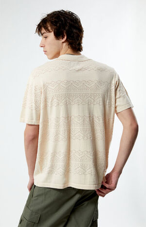 Hudson Cream Oversized Camp Shirt image number 4