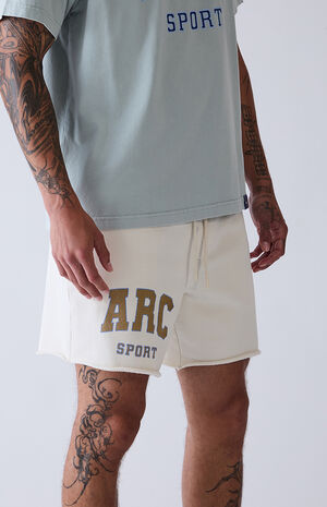 Gray Cutoff Fleece Sweat Shorts image number 3