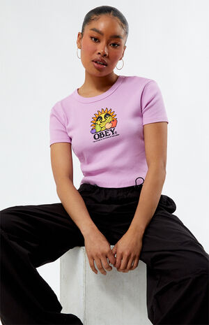 The Future Is In The Fruit Cropped T-Shirt image number 1