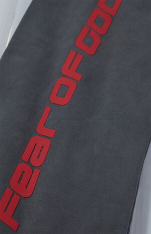 Iron Gray Fleece Flare Sweatpants image number 7