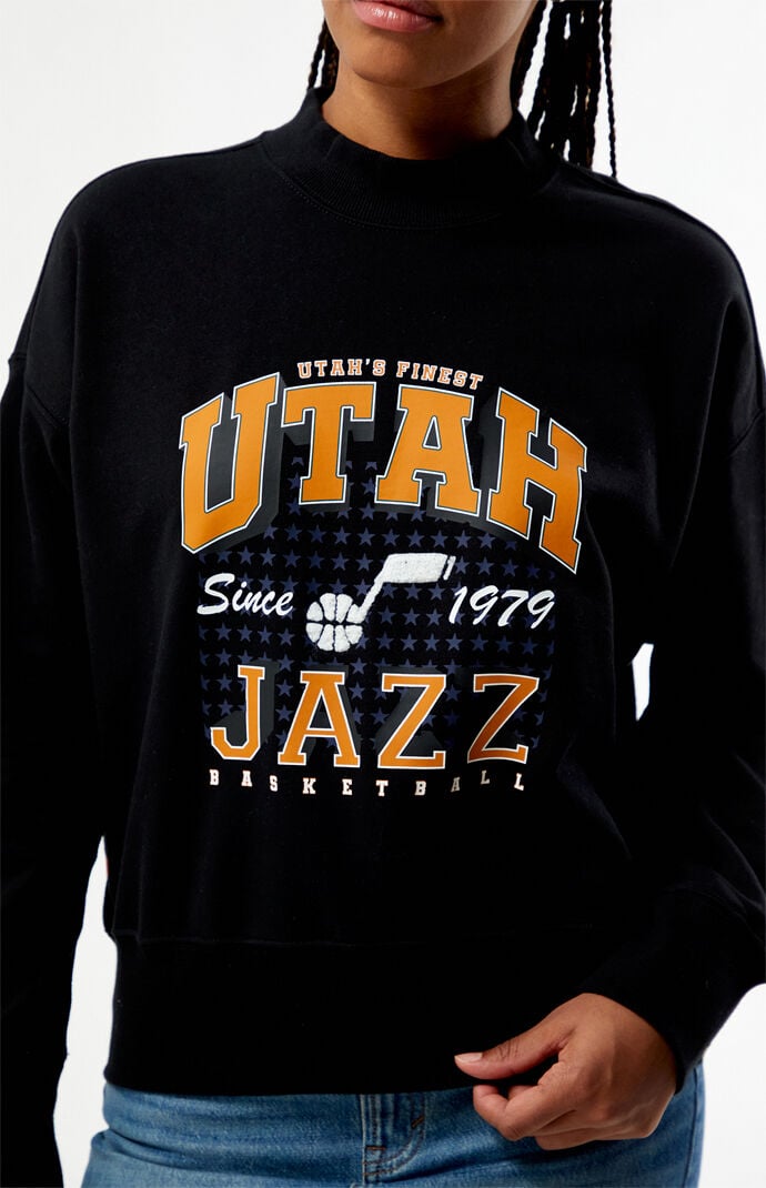 QORE Utah Jazz Mock Neck Sweatshirt
