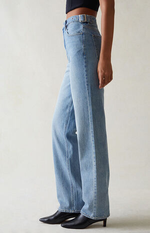 Eco Light Indigo '90s Boyfriend Jeans image number 1