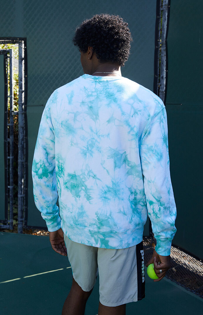 Tie Dyed Fleece Crew Neck Sweatshirt