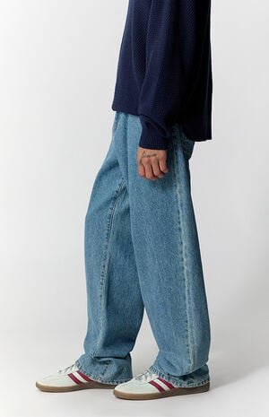 Dylan Baggy Jeans Florence Patch Medium Blue image number 3