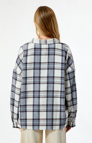 Oversized Boyfriend Flannel Shirt image number 3