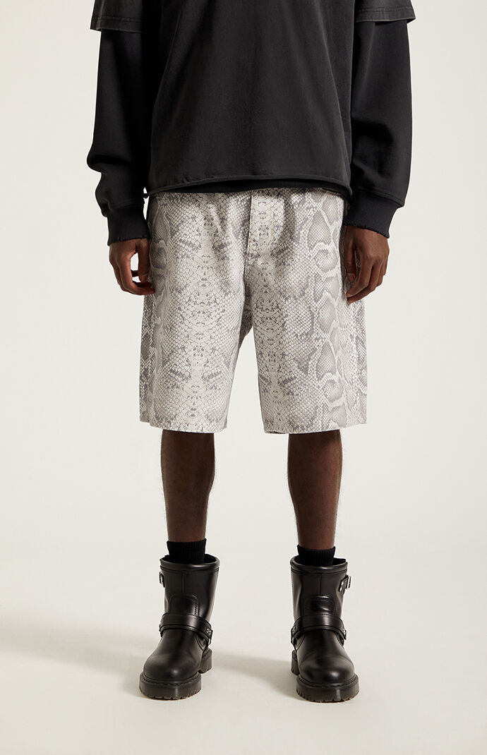 【新品未使用】 Snake Print Nylon Baggy Shorts Pacsun Parker Baggy Jean Shorts Snake Print | Pacsun