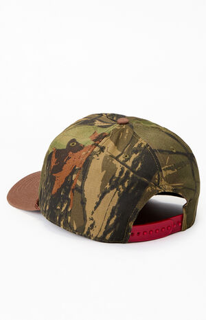 Pabst Blue Ribbon Camo Snapback Hat image number 3
