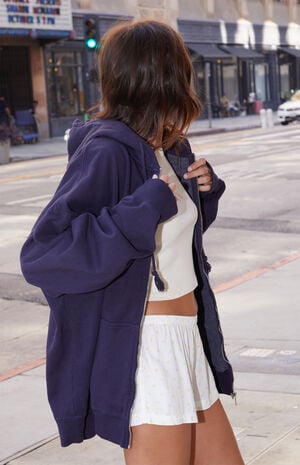 Blue Christy Full Zip Hoodie image number 2