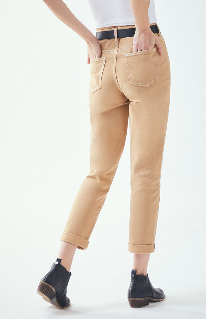 tan skater pants