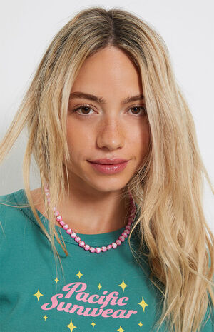 x PacSun Heart Gem Choker Necklace image number 1