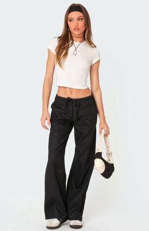 Maison Straight Leg Linen Pants image number 5