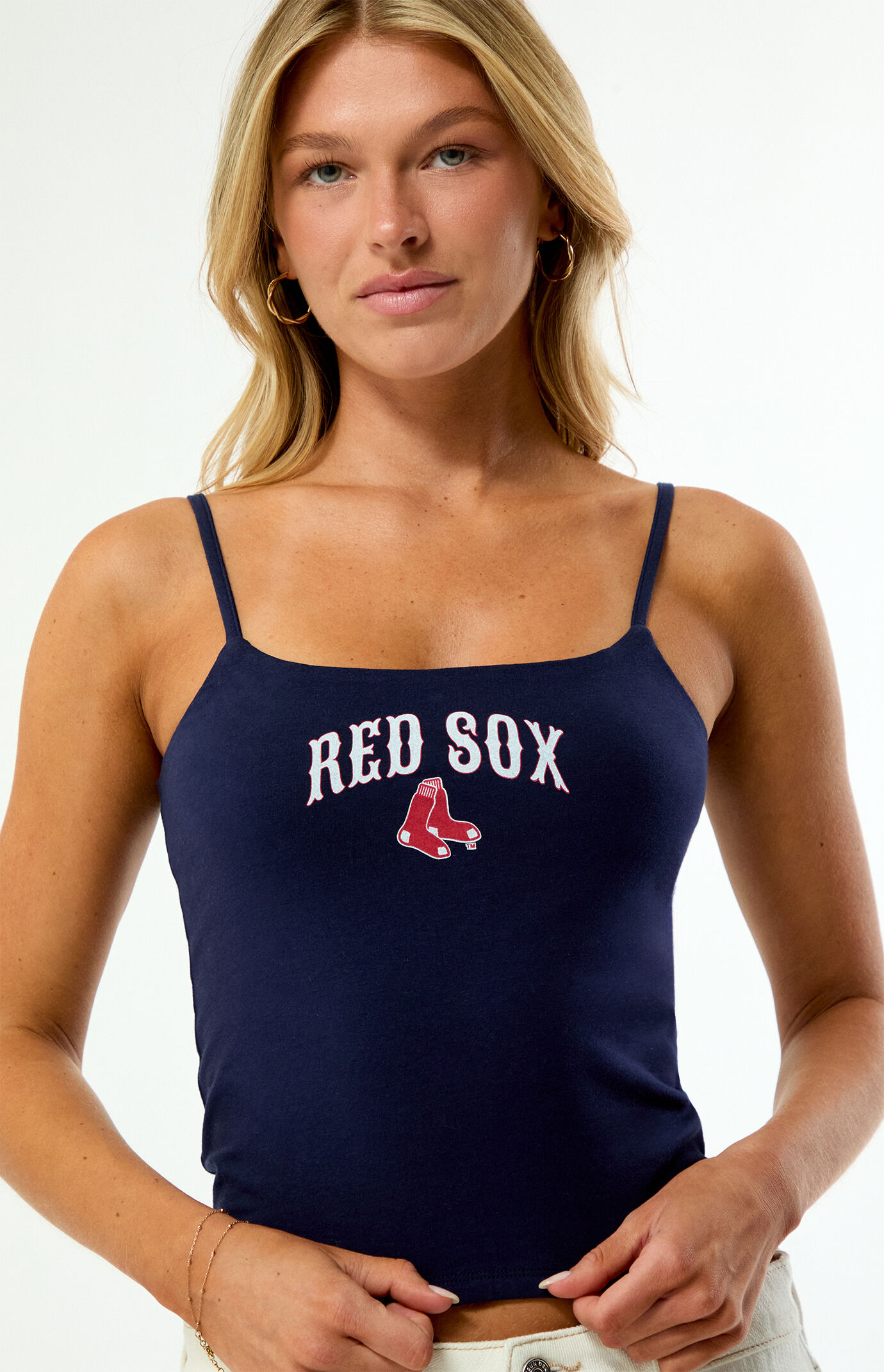 WILD COLLECTIVE x MLB Boston Red Sox Sculpted Tank Top