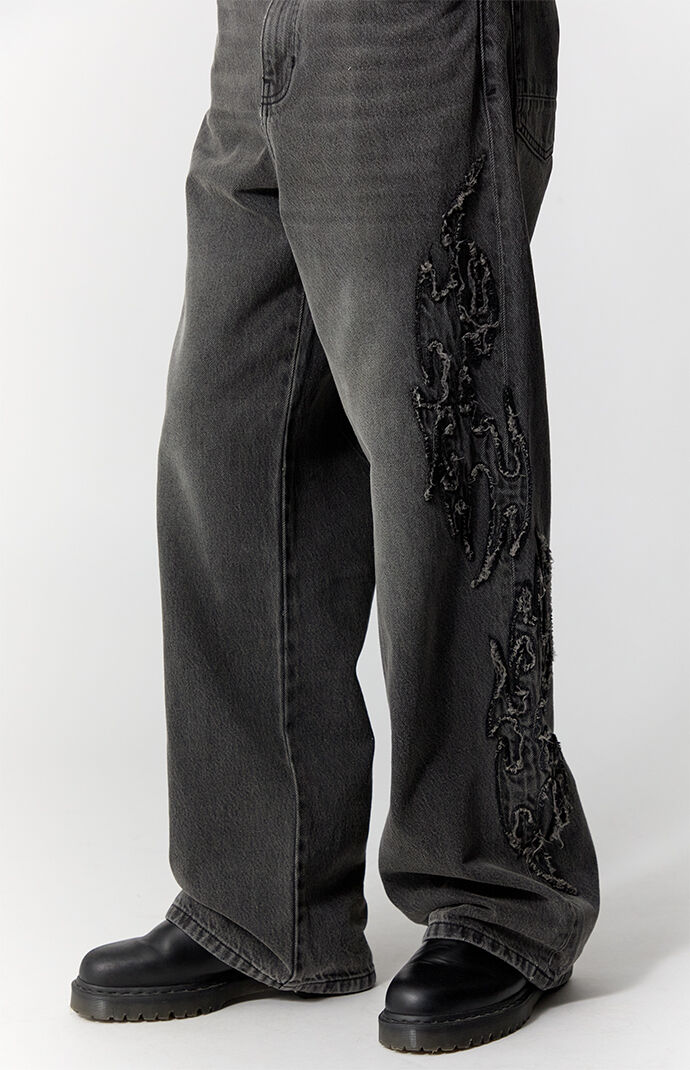 Pacsun Blake Extreme Baggy Jeans Cyber Black | Pacsun