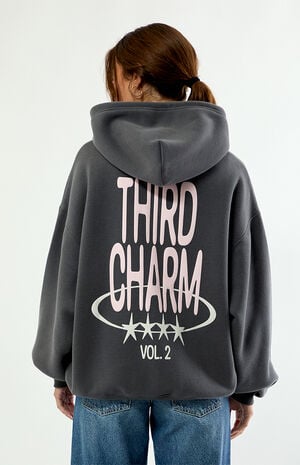 Gray Puff Graphic V2 Zip Up Hoodie image number 2