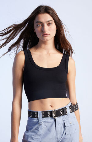 Thick Strap Seamless Tank Top image number 2