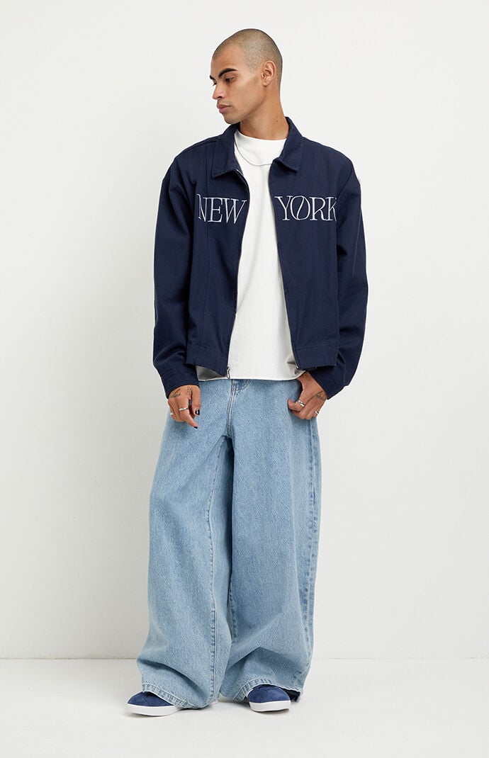 Pacsun Ryder Ultra Baggy Jeans Light Blue