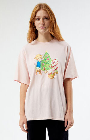 Candy Cane Tree Oversized T-Shirt image number 3