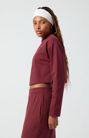 Active Sedona Jersey A Team Long Sleeve Cropped T-Shirt image number 3