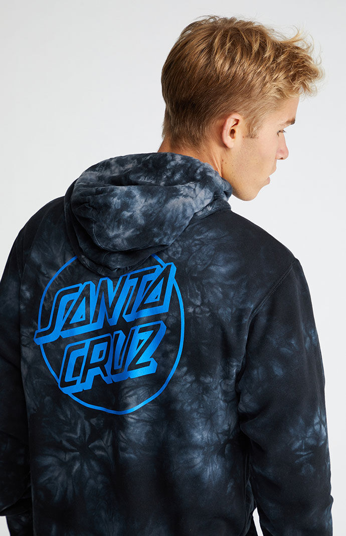 Blue tie dye on sale santa cruz hoodie