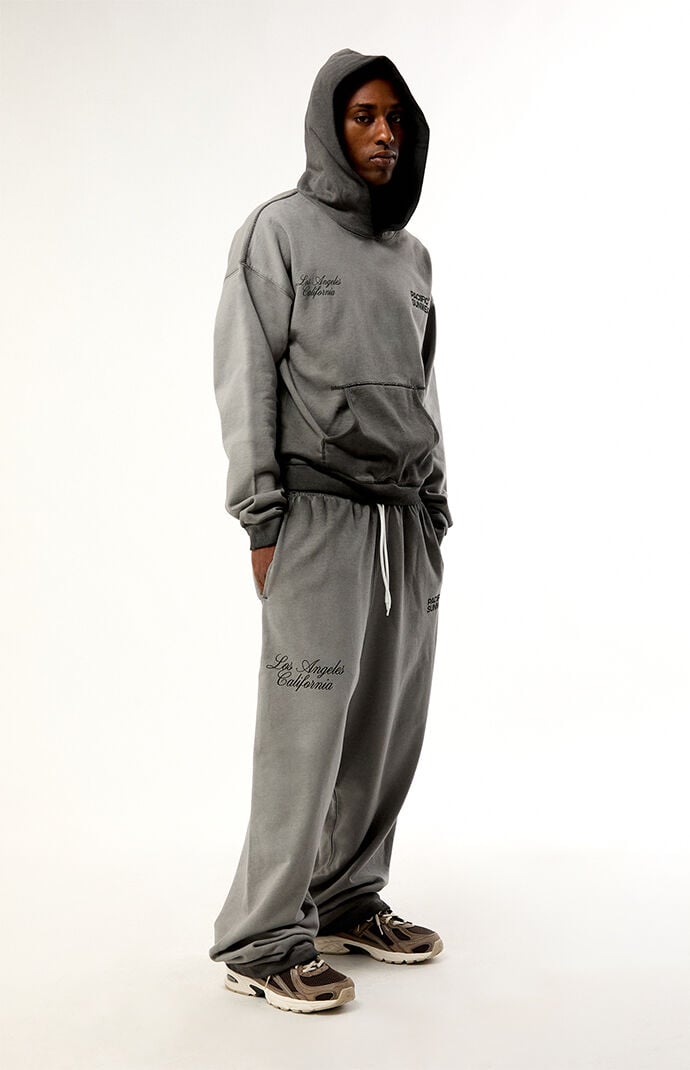 Pacsun Charcoal Terrain Wide Leg Sweatpants