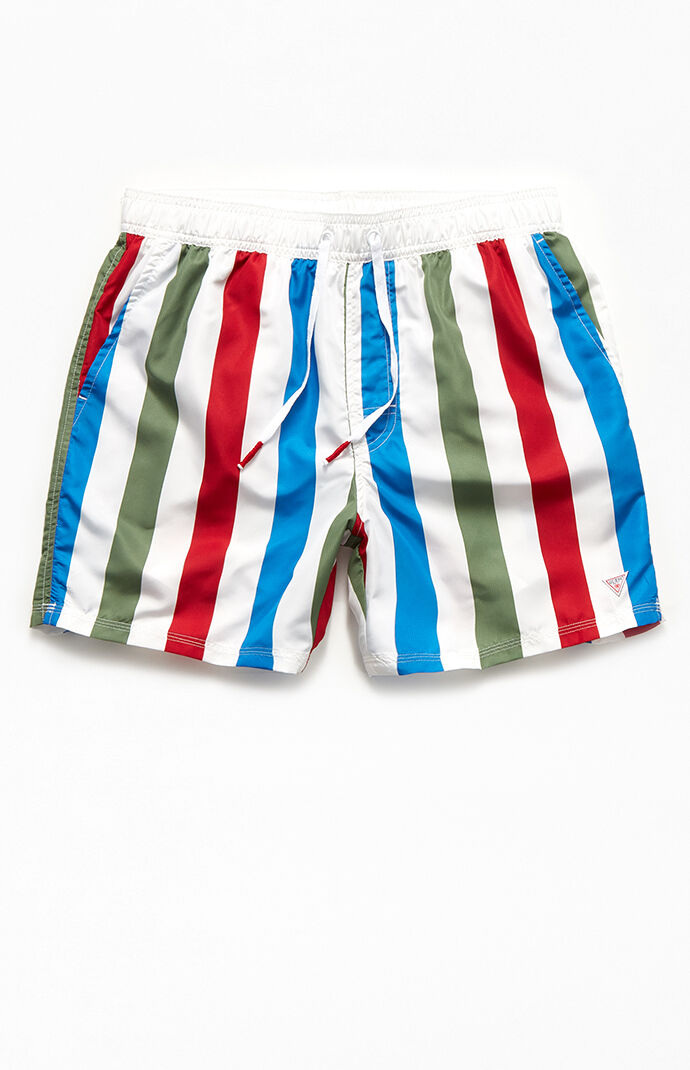 Striped 16" Swim Trunks