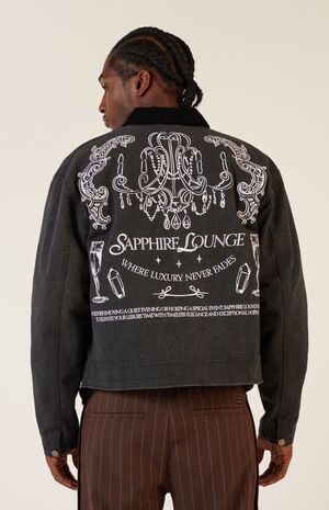 Sapphire Lounge Cropped Gas Jacket image number 1