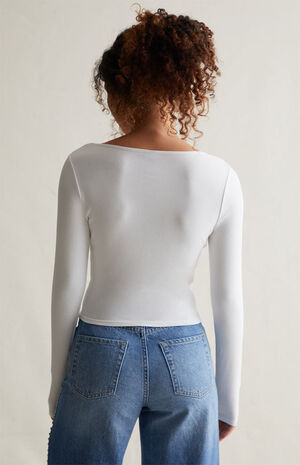 Peony Cinched Long Sleeve Top image number 3