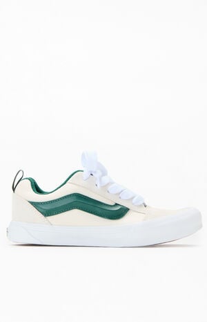 Kids Off White & Green Knu Skool Shoes image number 1