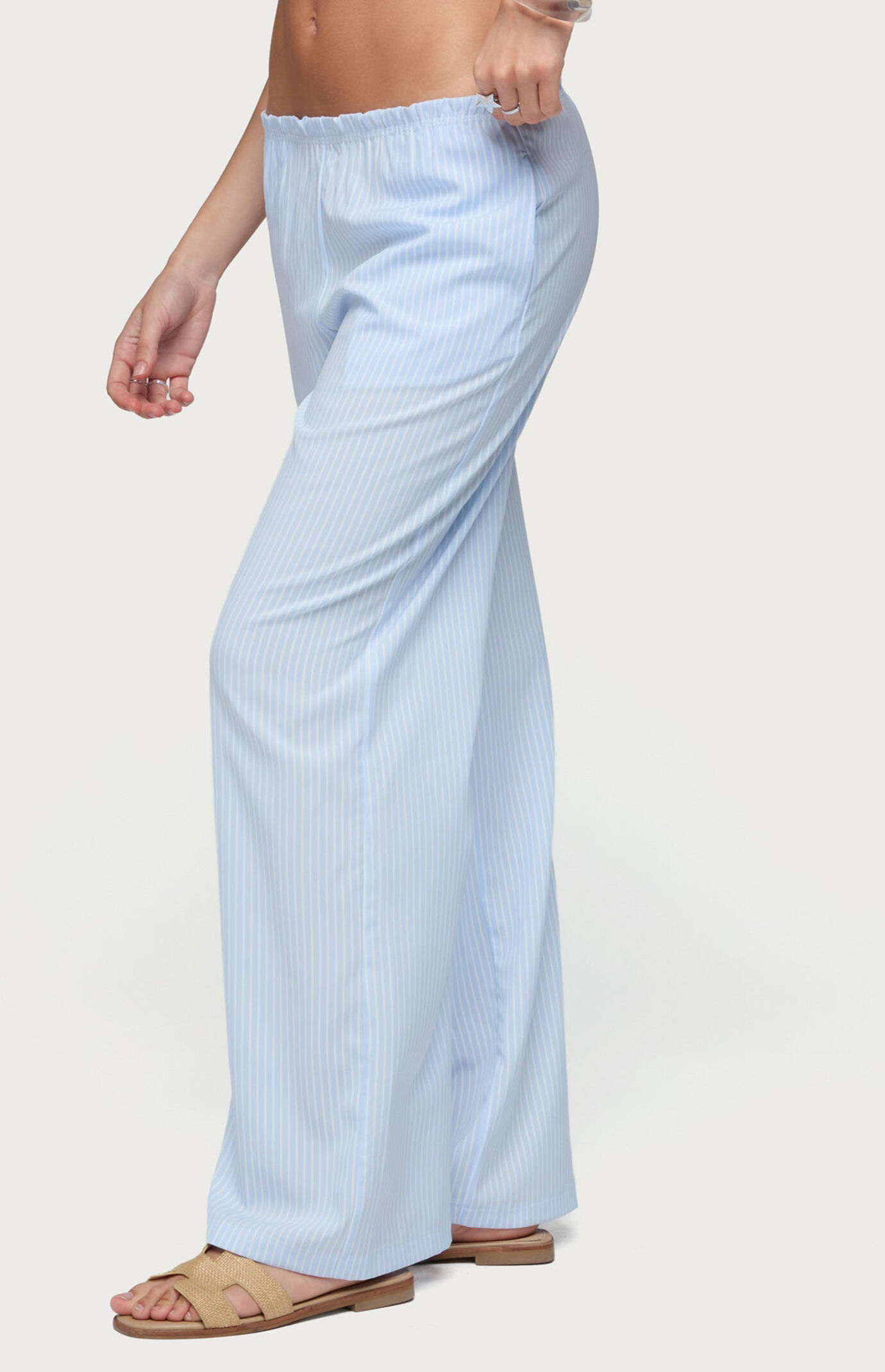 Edikted Cersei Striped Low Rise Pants