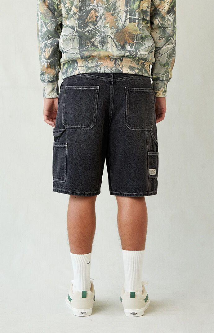 ★LUVISTRUE★PY DENIM CARPENTER SHORTS(BLACK)★正規品/送料込 Pacsun Black Baggy Denim Carpenter Shorts | PacSun