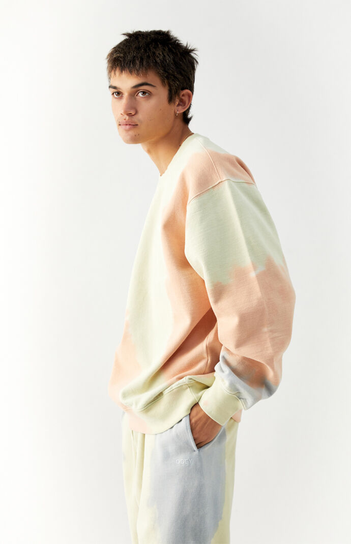 Tie-Dye Sustainable Crew Neck Sweatshirt