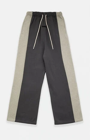 Iron Gray Paneled Lounge Baggy Sweatpants image number 1