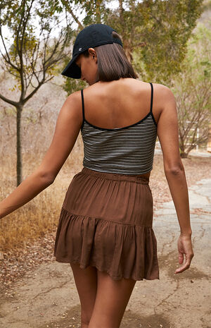 Brown Drawcord Skirt image number 4