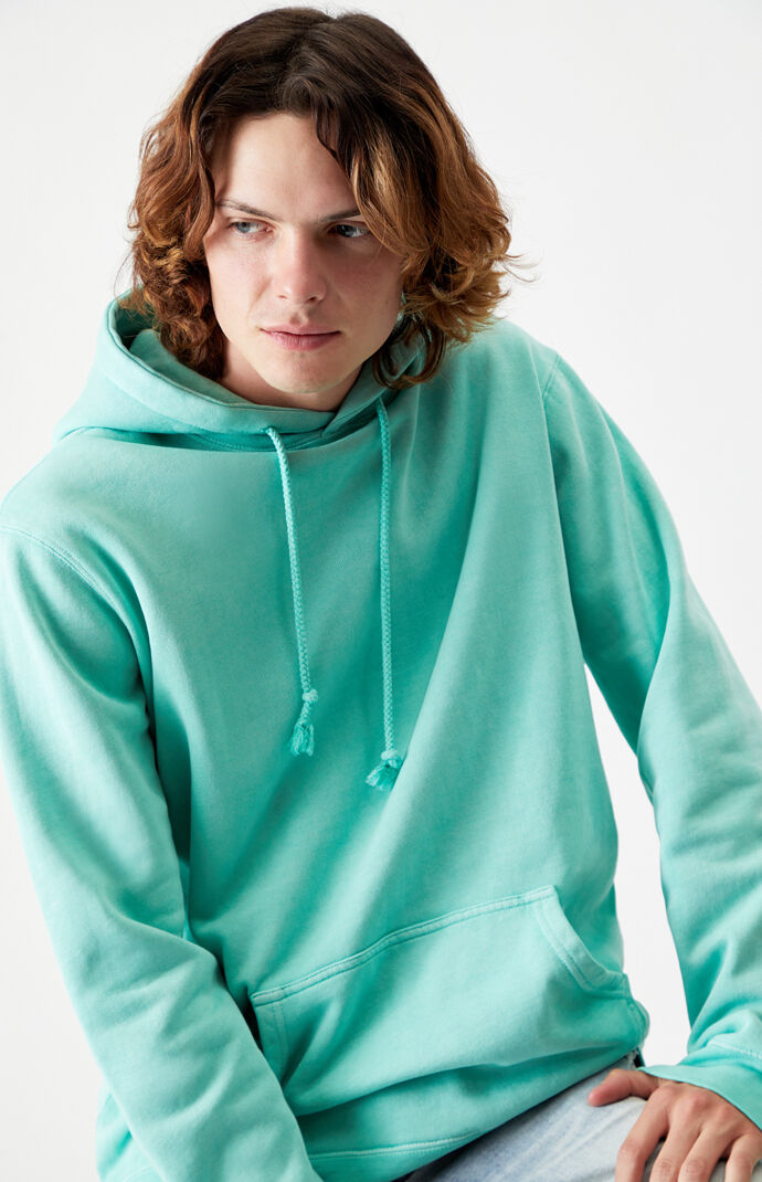 Teal Vintage Wash Oversized Hoodie