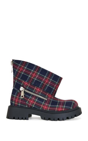Women's Mohsen Plaid Platform Bootie image number 1