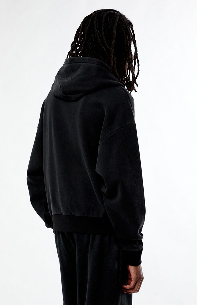 Pacsun Saints Raw Applique Cropped Full Zip Hoodie | Pacsun