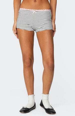Sofi Striped Ribbed Shorts image number 2