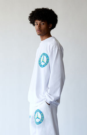 x Mercedes Benz White Long Sleeve T-Shirt image number 2