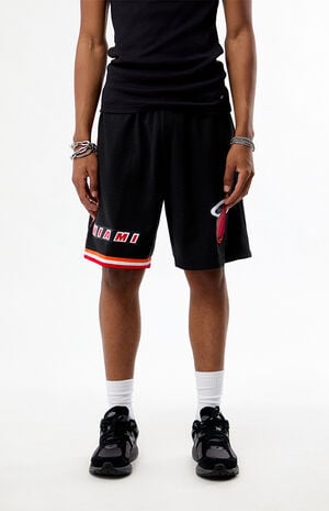 Miami Heat Road 96-97 Mesh Basketball Shorts image number 2