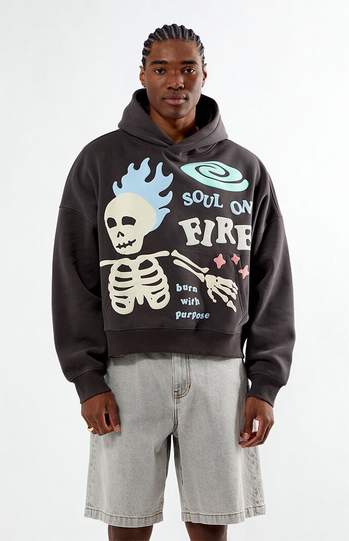 Pacsun Soul On Fire Cropped Hoodie | PacSun