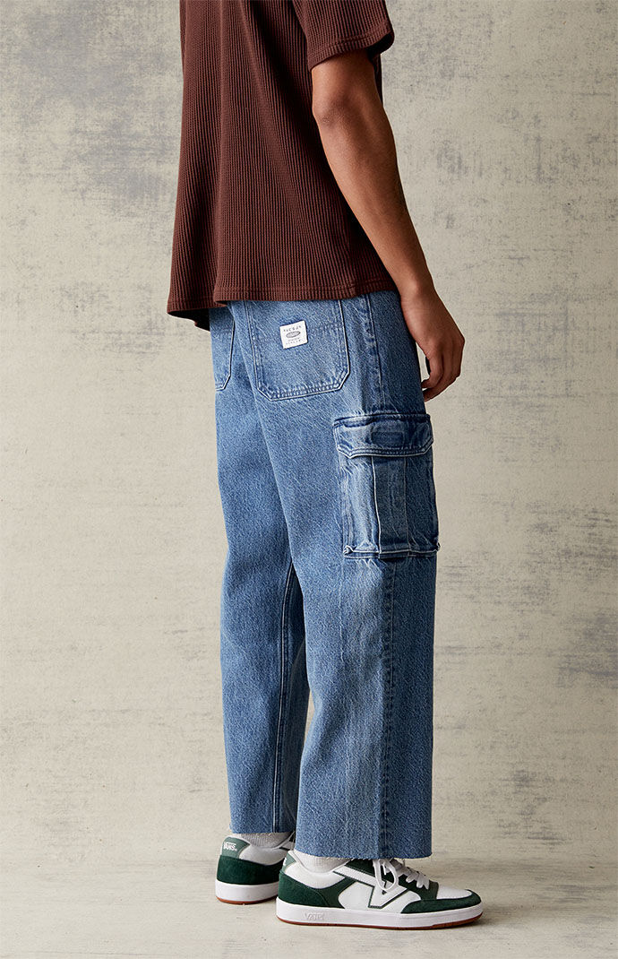 Pacsun Eco Indigo Baggy Cargo Jeans | PacSun