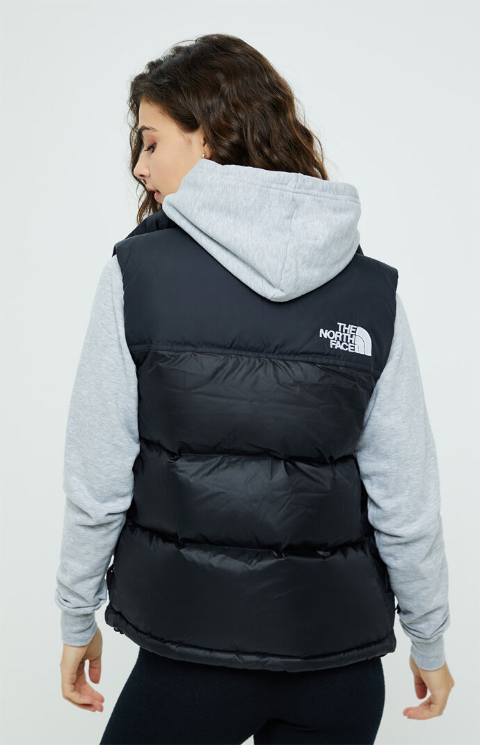 Black 1996 Retro Nuptse Vest