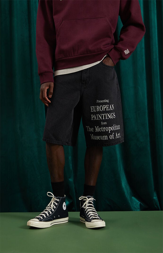 The Met x Pacsun European Baggy Denim Shorts