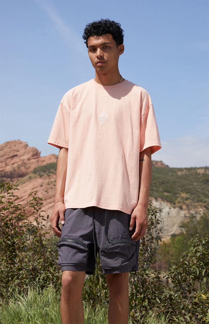 Sunday Embroidered Double Neck T-Shirt