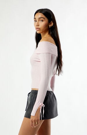 Ella Off-The-Shoulder Sweater image number 3