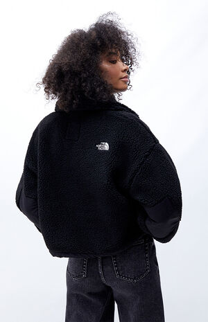 The North Face Eco Platte Sherpa Half Zip Sweatshirt Pacsun